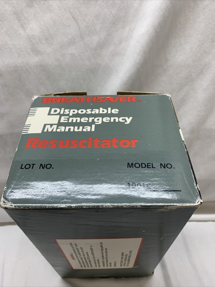 Breathsaver Disposable Emergency Manual Resuscitator See Description