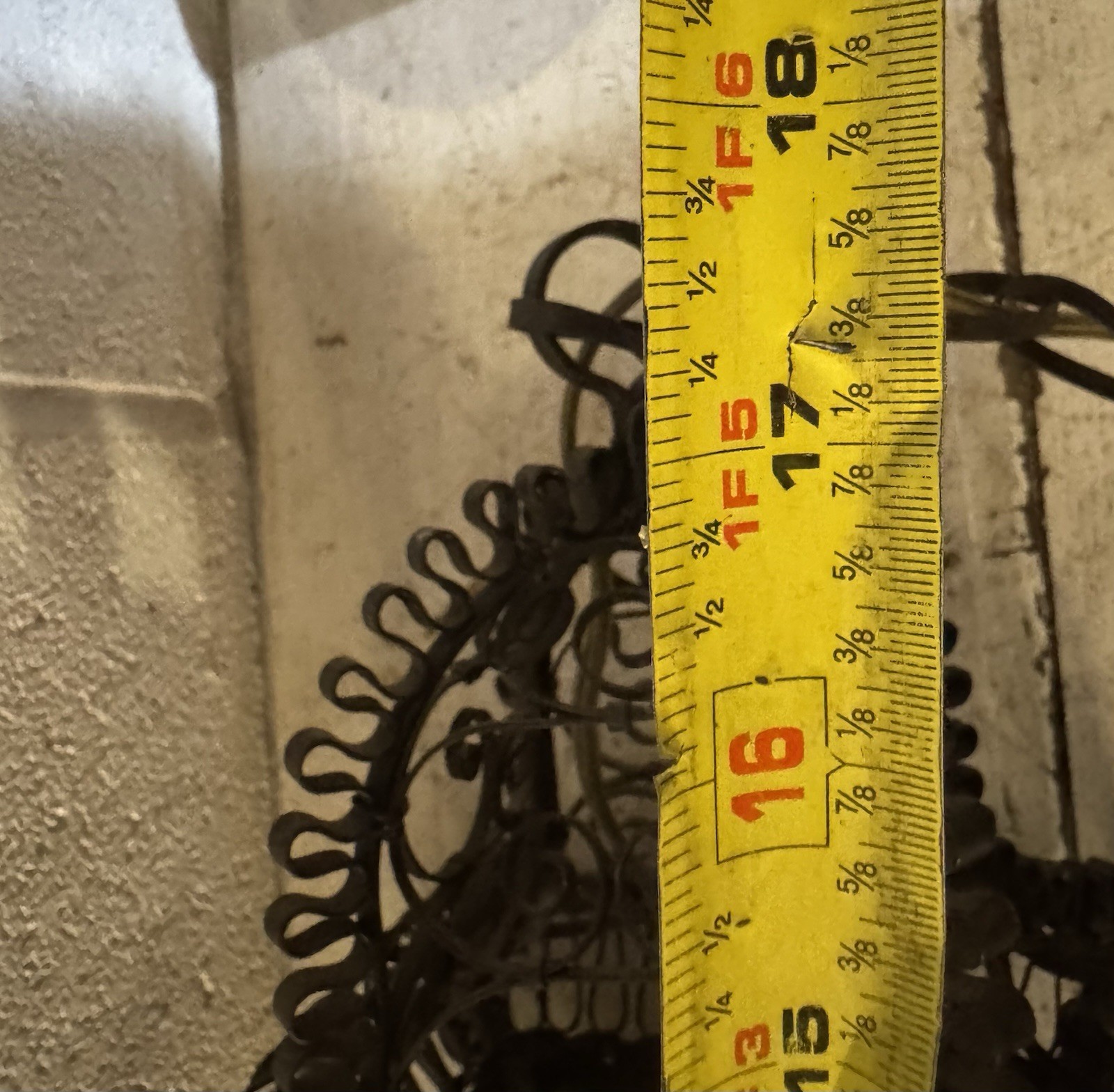 Antique Venetian Wrought Iron Lantern Hanging Electrified Light Gothic Italian