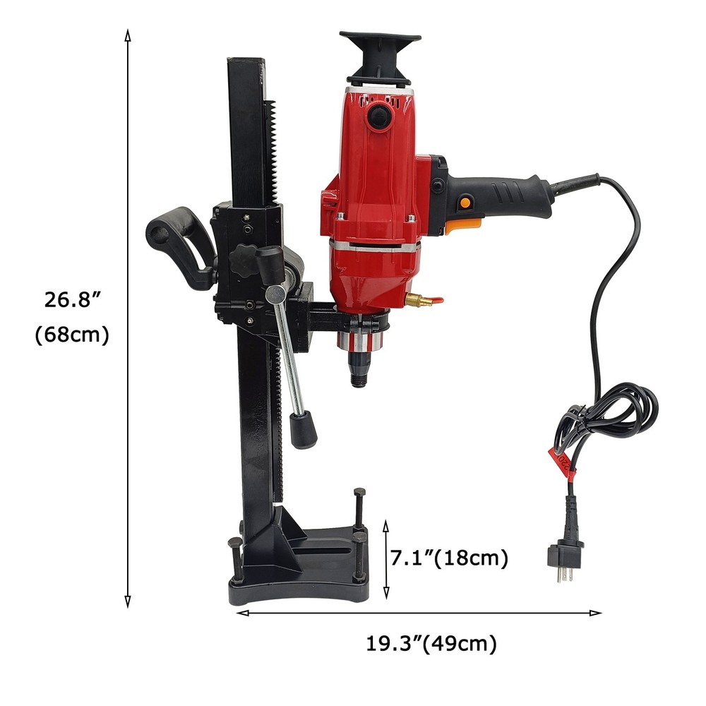 TECHTONGDA 220V Vertical Diamond Core Drill for Construction Industry 2.2KW