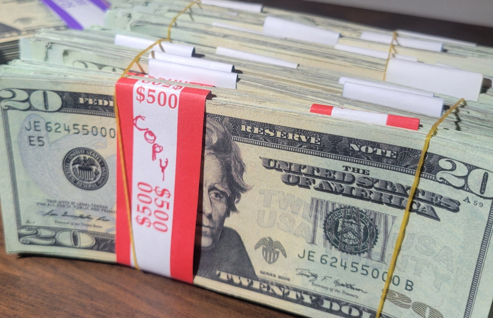 Best Prop AGED $20 Bills x 25 / Novelty Purposes Only