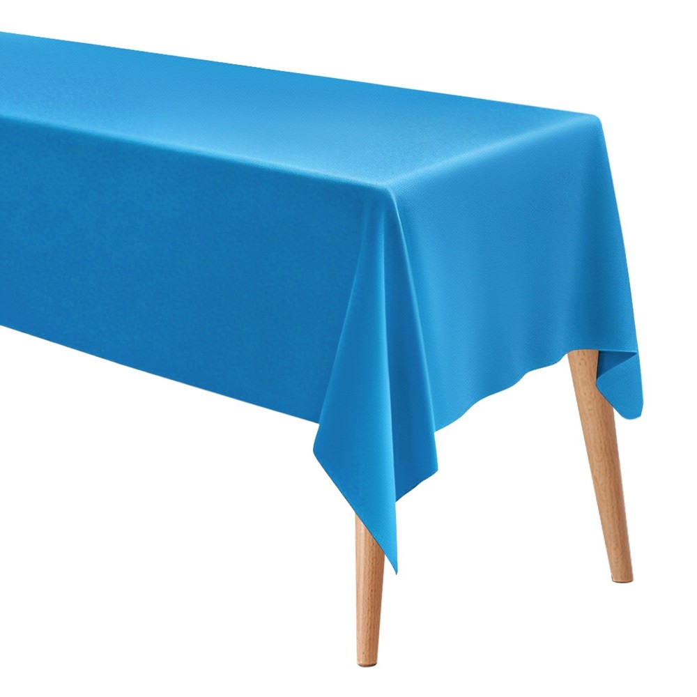 140x220cm Rectangle Tablecloth, Thickened Polyester Table Cloth Lake Blue