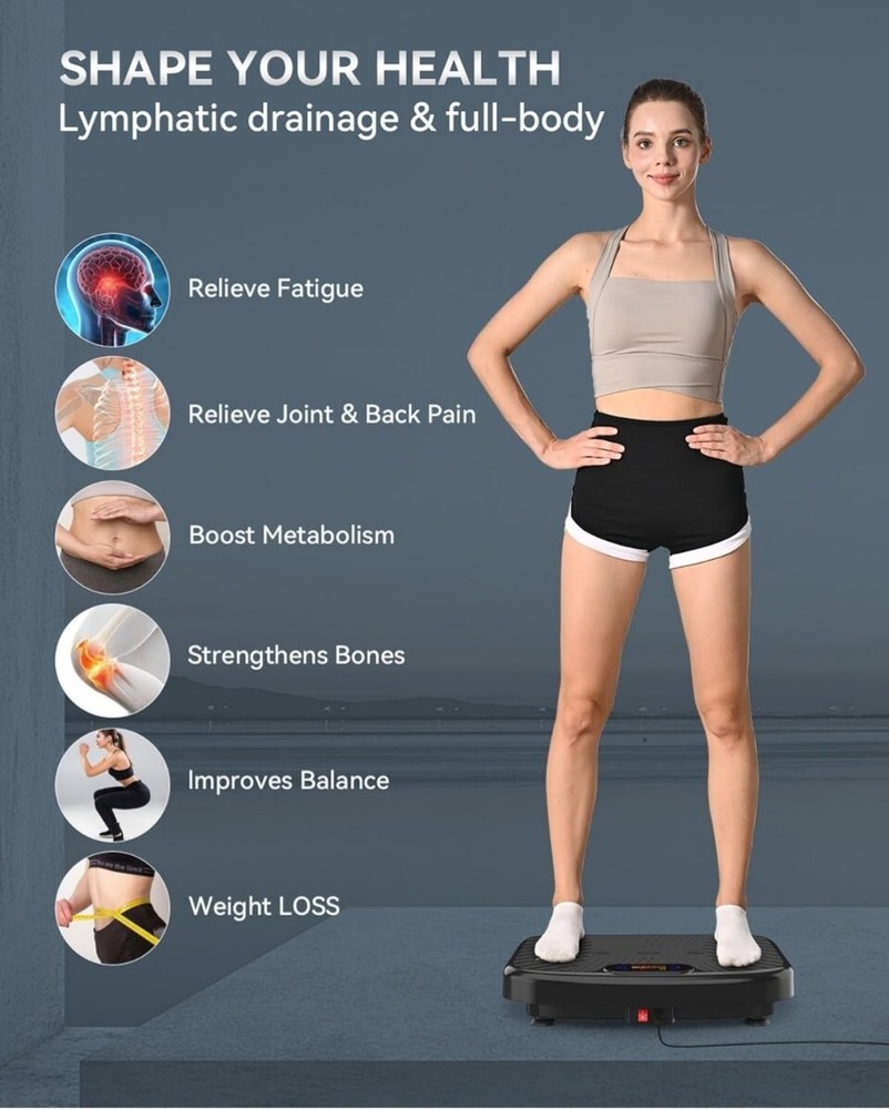 Vibration Plate Exercise Machine, Vibration Plate Platform for Lymphatic...