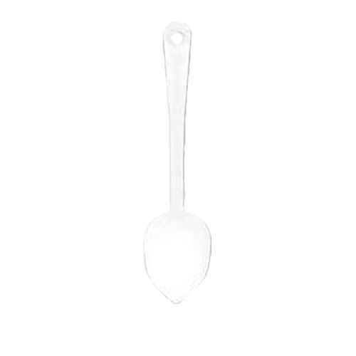 Thunder Group PLSS111CL 11" Clear Polycarbonate Solid Serving Spoon - 1 Doz