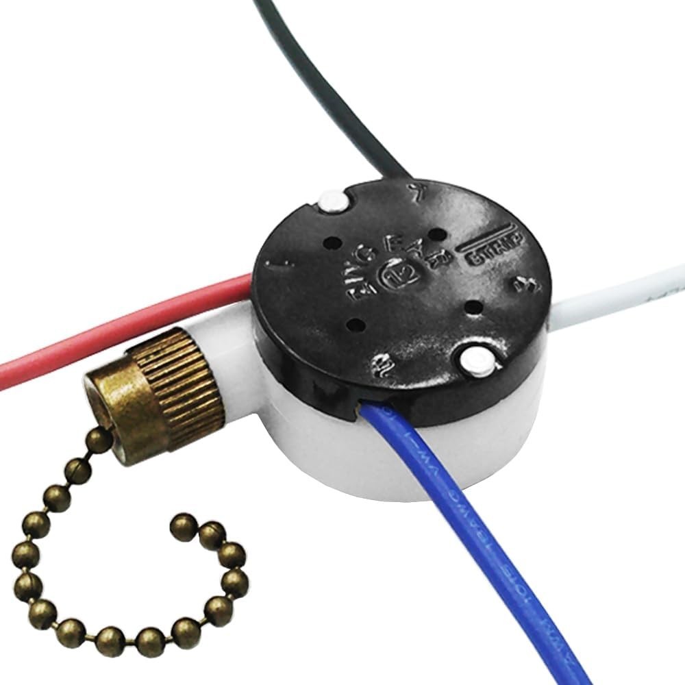 Hunter, Hampton Bay Compatible Ceiling Fan Switch: E89885, 3 Speed Bronze Design