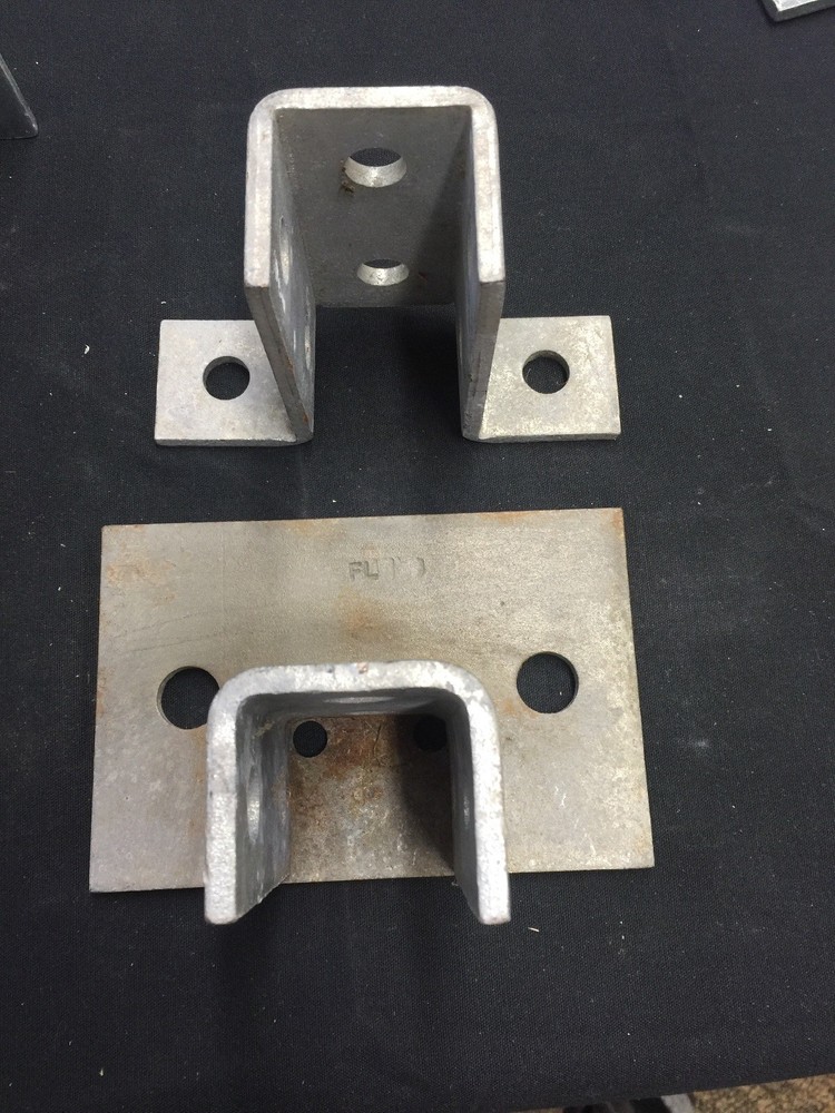 2- NEW - POWERSTRUT POST BASE, 2 hole FREEE SHIPPPPING