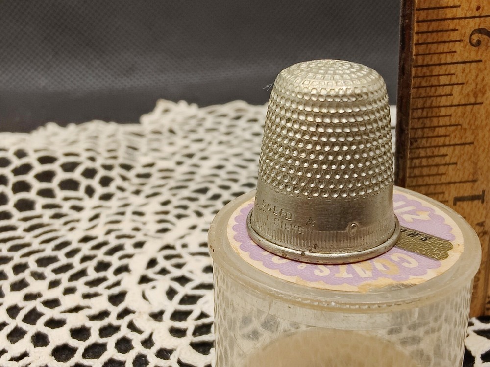 Sewing Thimble. Solid Nickel Silver.