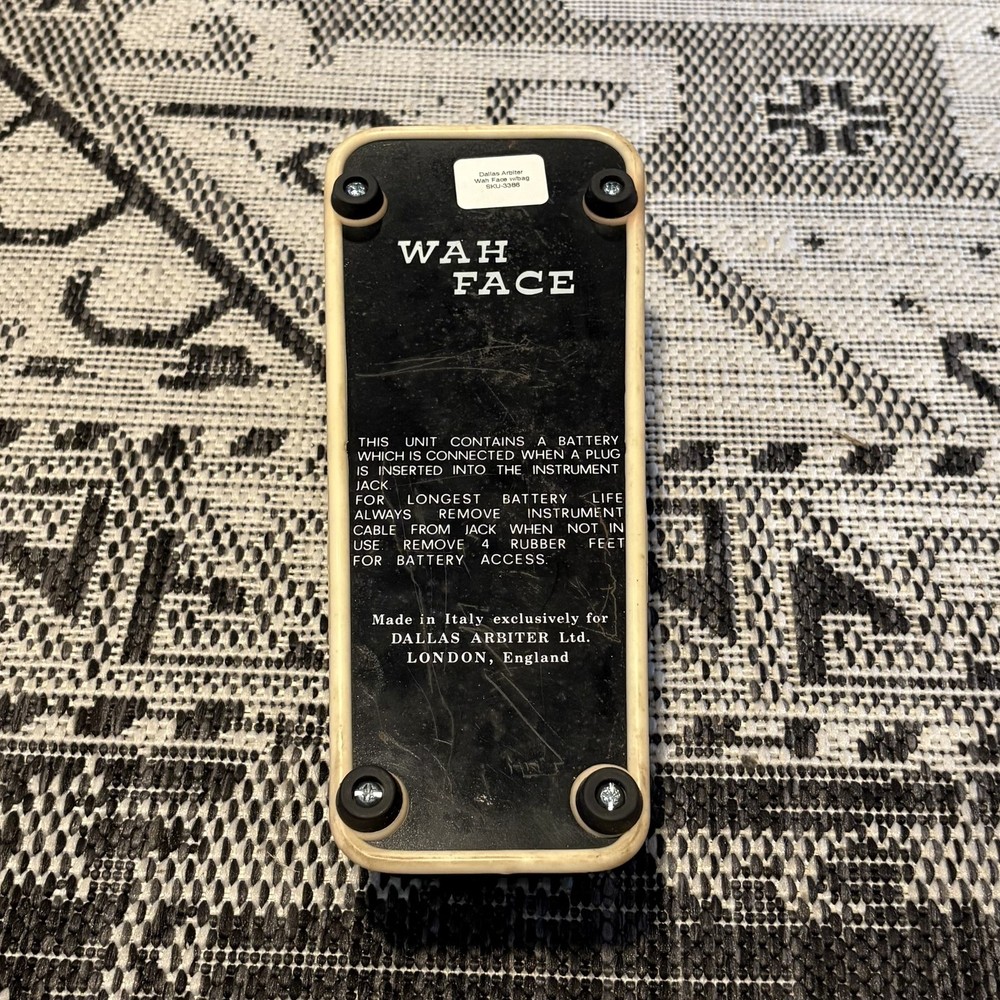 Dallas Arbiter Wah Face Used