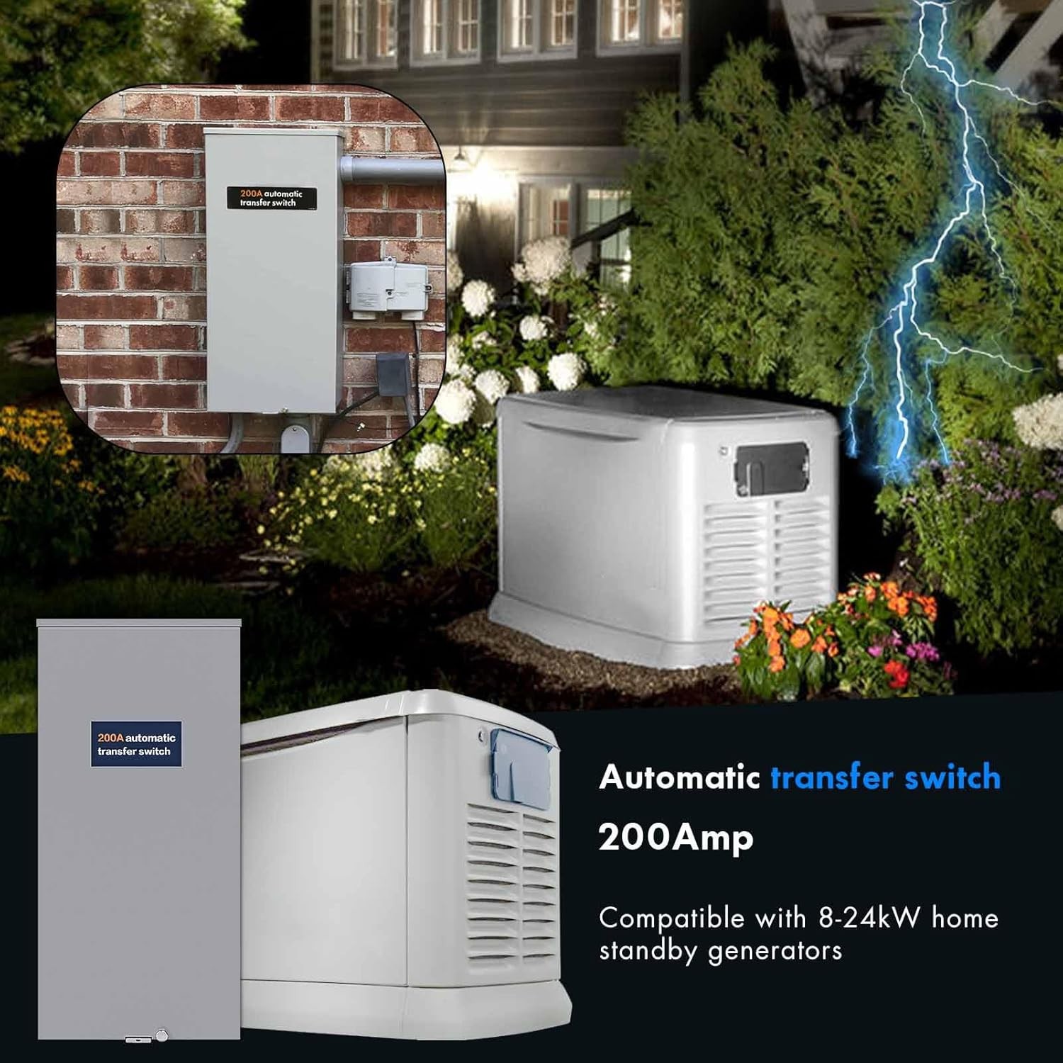 200 Amp Automatic Transfer Switch 120/240V RXSW200A3