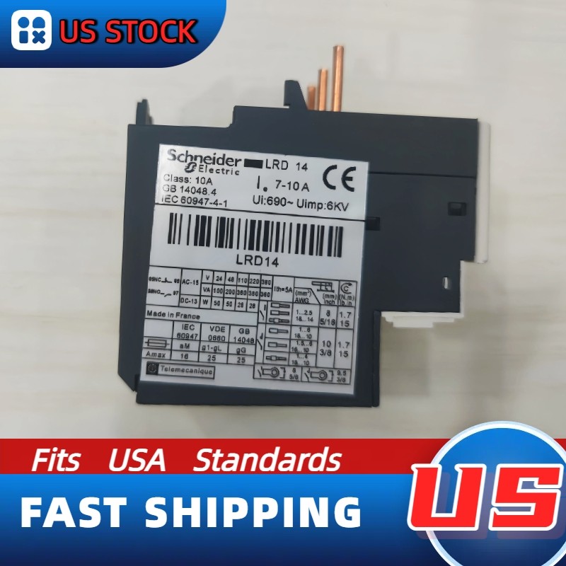 New Original Schneider OVERLOAD Relay LRD14 Ship from USA