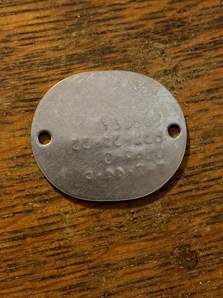 Original Vintage WWII American U.S. Navy Identification Dog Tag Joe Sibley