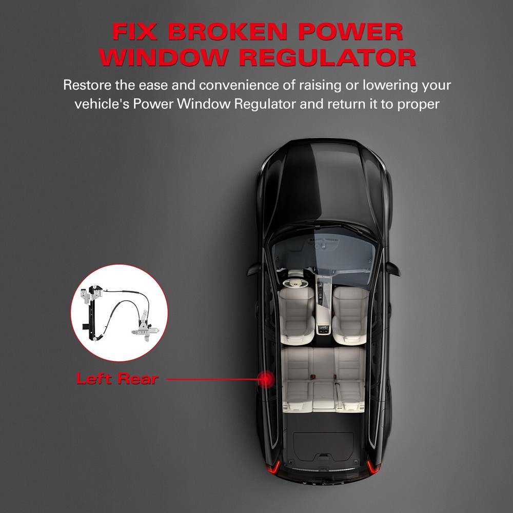 For Cadillac Escalade 2000-2006 Rear Left Power Window Regulator with Motor