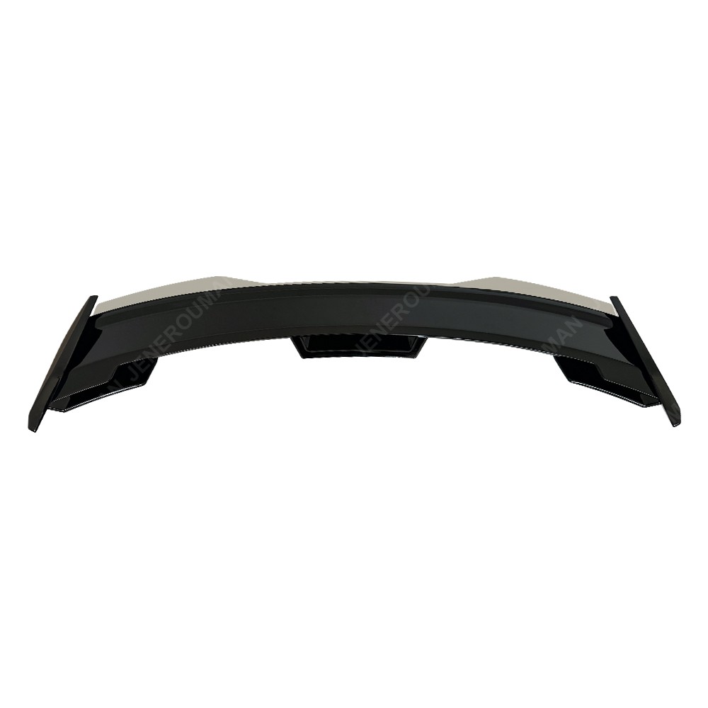 Glossy Black Rear Trunk Wickerbill Spoiler Wing Set For 2024 2025 Ford Mustang