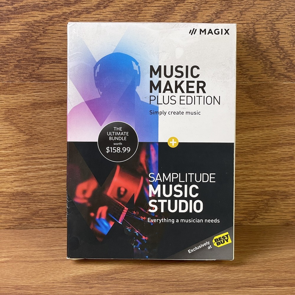 MAGIX MUSIC MAKER PLUS EDITION SAMPLITUDE ULTIMATE BUNDLE MUSIC STUDIO