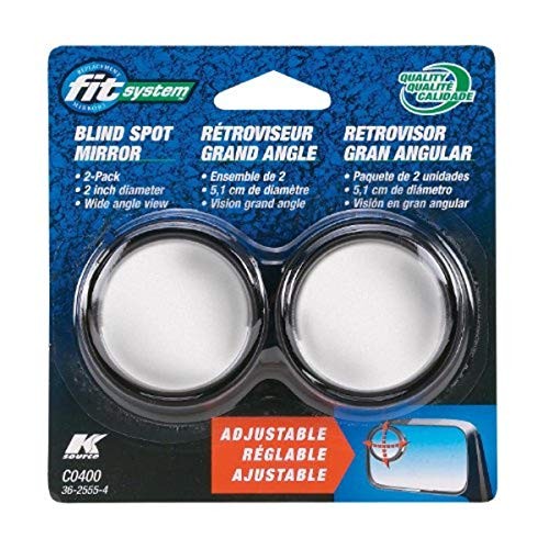K Source  2" Round, Adjustable Spot Mirror (2pcs)