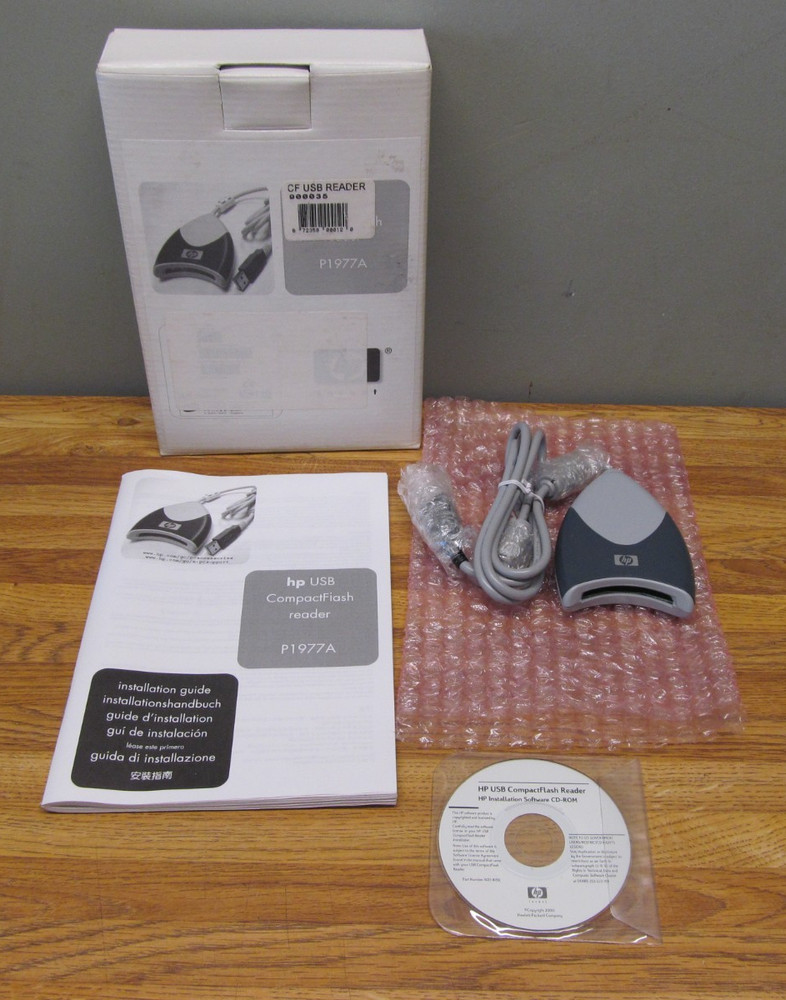Original HP USB CompactFlash Compact Flash Card Reader NEW In Box P1977A