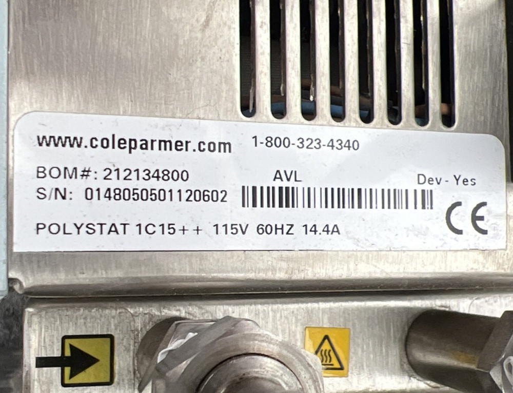 Cole-Parmer Polystat 1C1 Digital Recirculating Bath Controller FOR PARTS ONLY