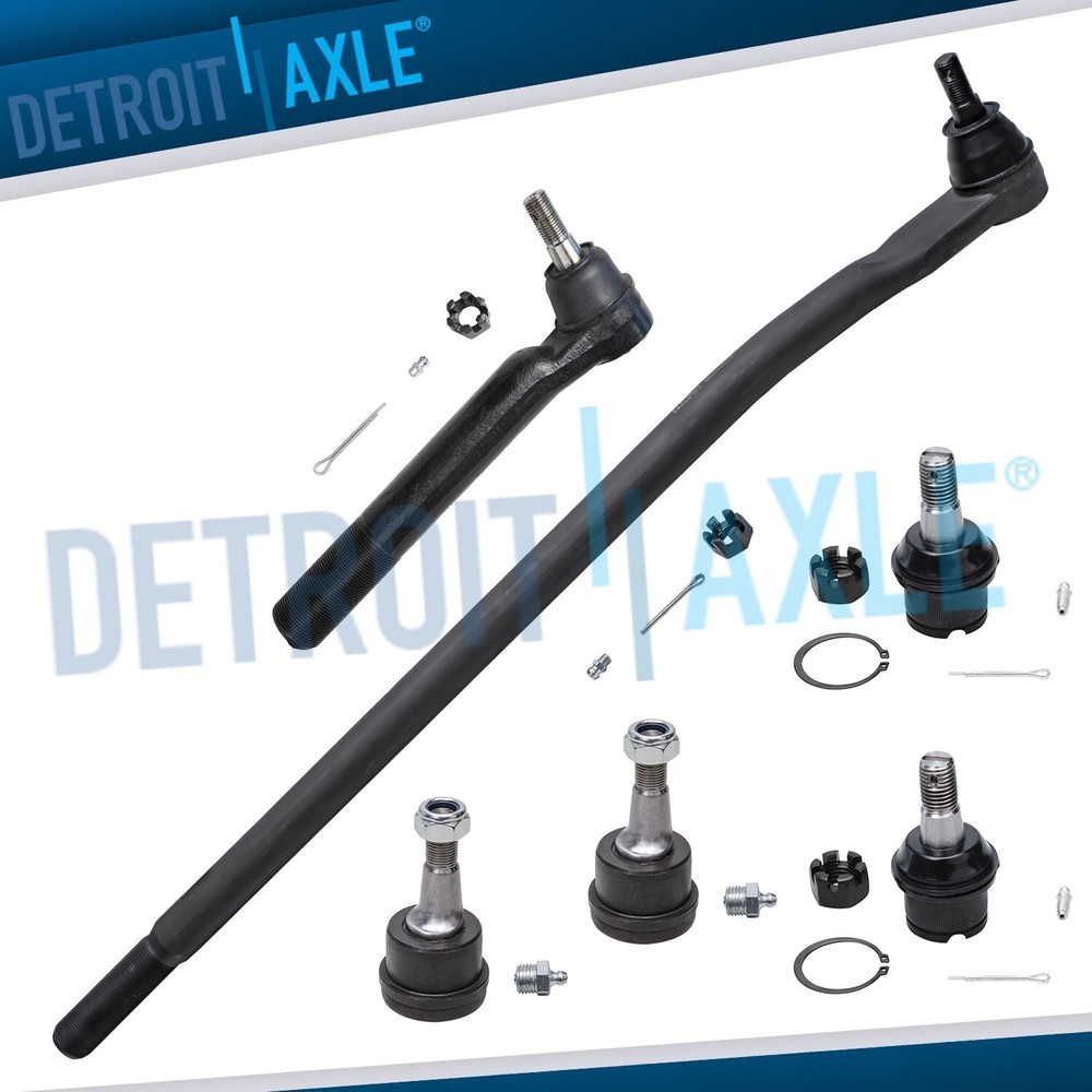 For 2003 - 2013 Dodge Ram 2500 3500 Upper Lower Ball Joints Inner Outer Tierod