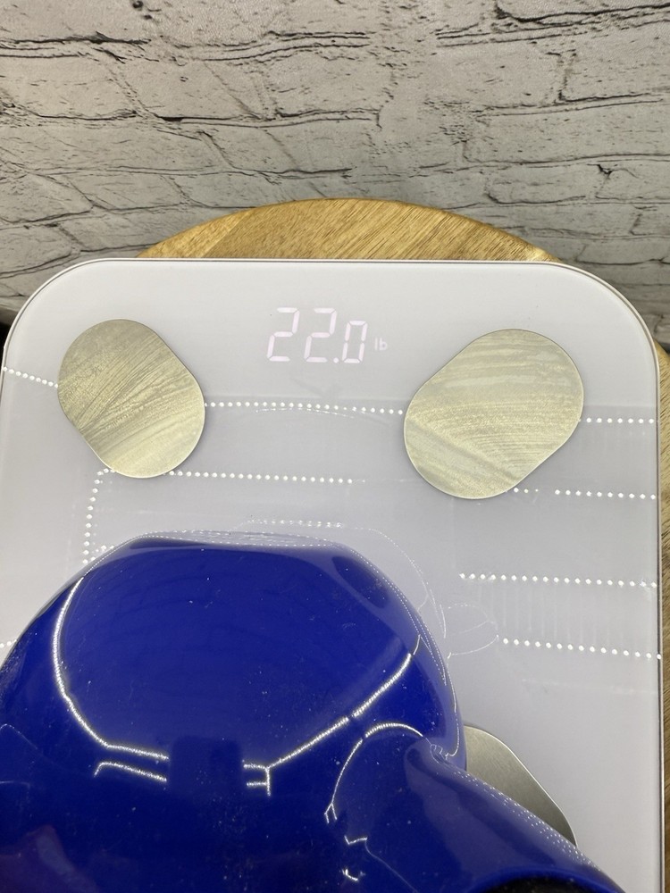 Fit Track Dara Smart Body BMI Composition Scale Open Box White
