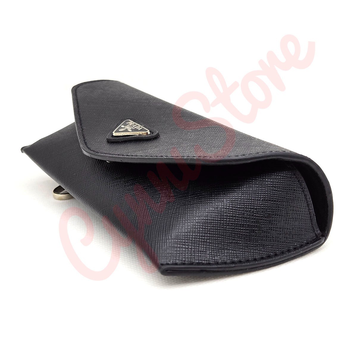 Prada Universal Black Semi-Soft Case for Eyeglasses or Sunglasses w/ Cloth & Box