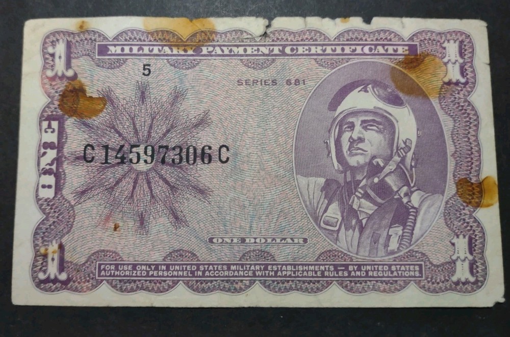 Series 681 $1 Military Payment Certificate