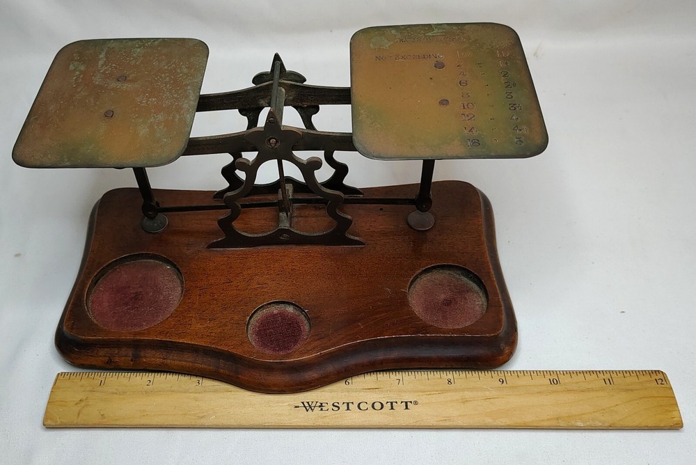 Vintage Antique Postal Scale NO WEIGHTS