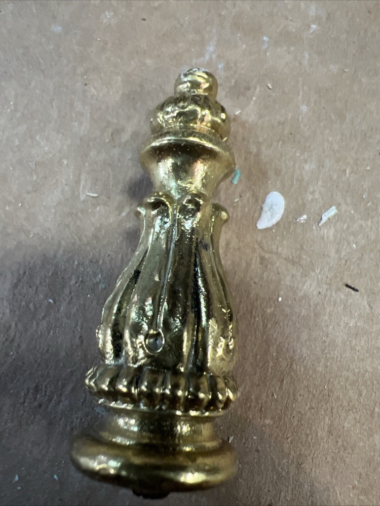 Antique Polished Brass Hinge Finials.