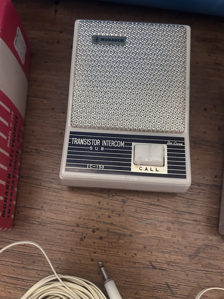 vintage Monarch 2 Station Transistor Intercom, Model IC-150