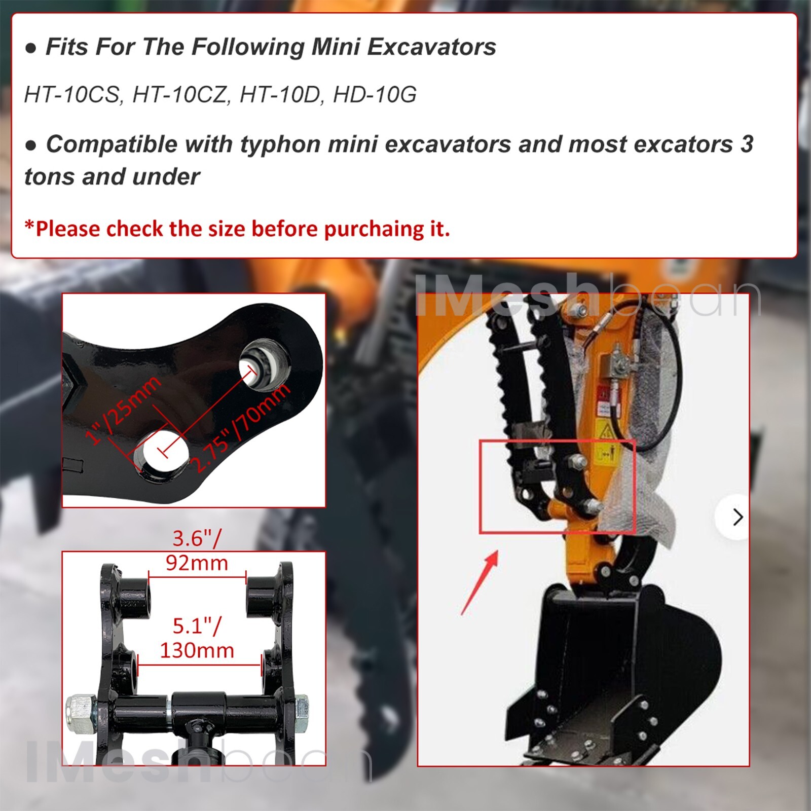 Hydraulic Thumb Clip For Mini Excavators Small Digger To Pick Up Irregular Objec