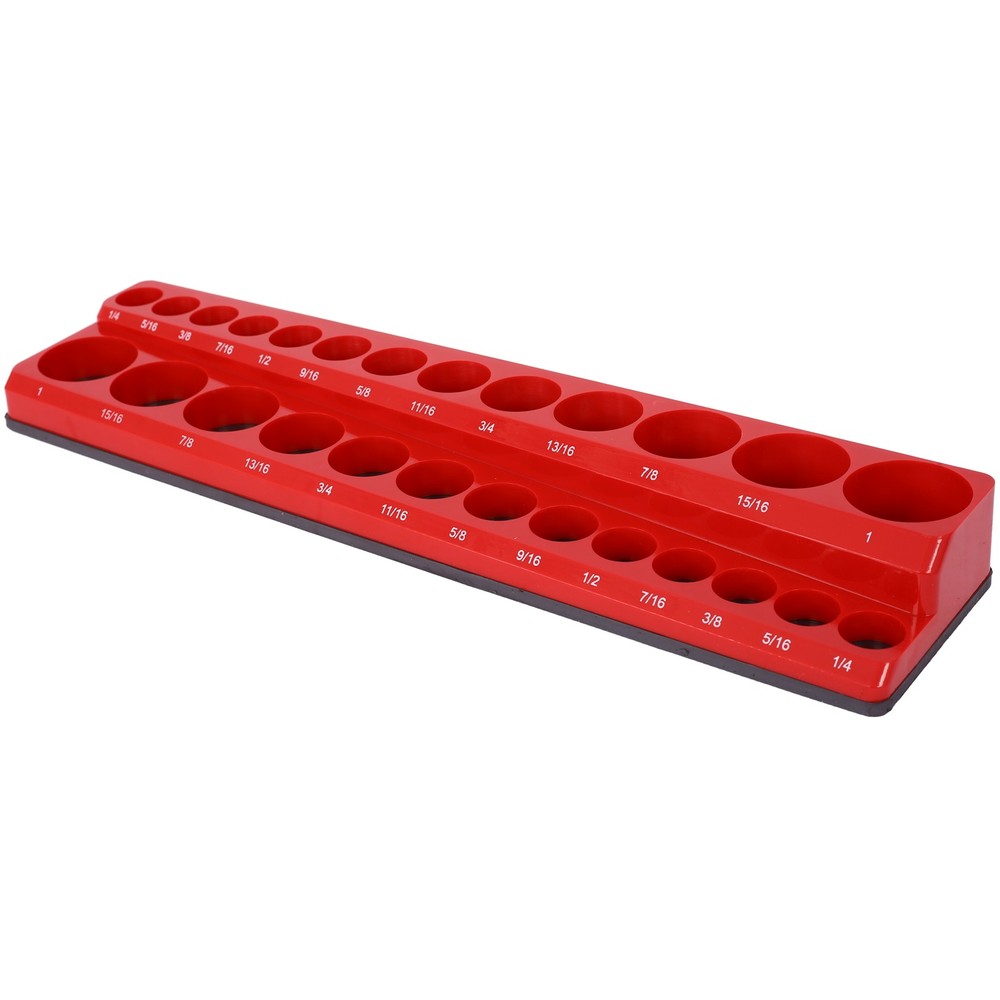 Magnetic Socket Organizer Set 68 Slots Socket Holder Set Includes 1/4" 3/8" 1/2"
