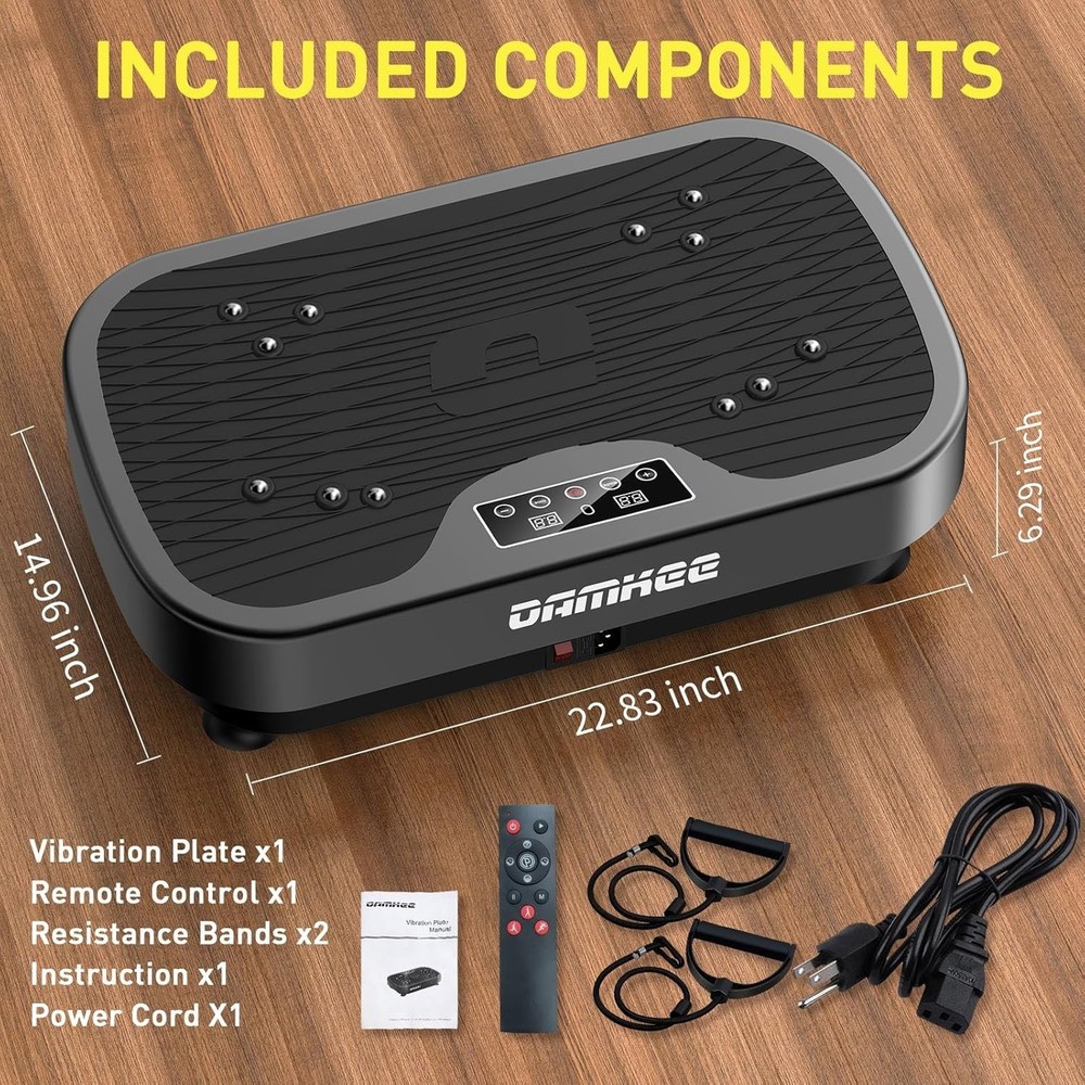 Vibration Plate Exercise Machine, 9 Modes Vibrating Platform