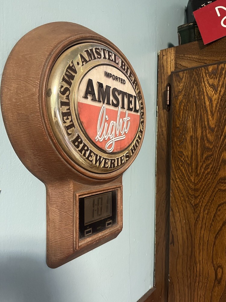 vintage Amstel Light Clock