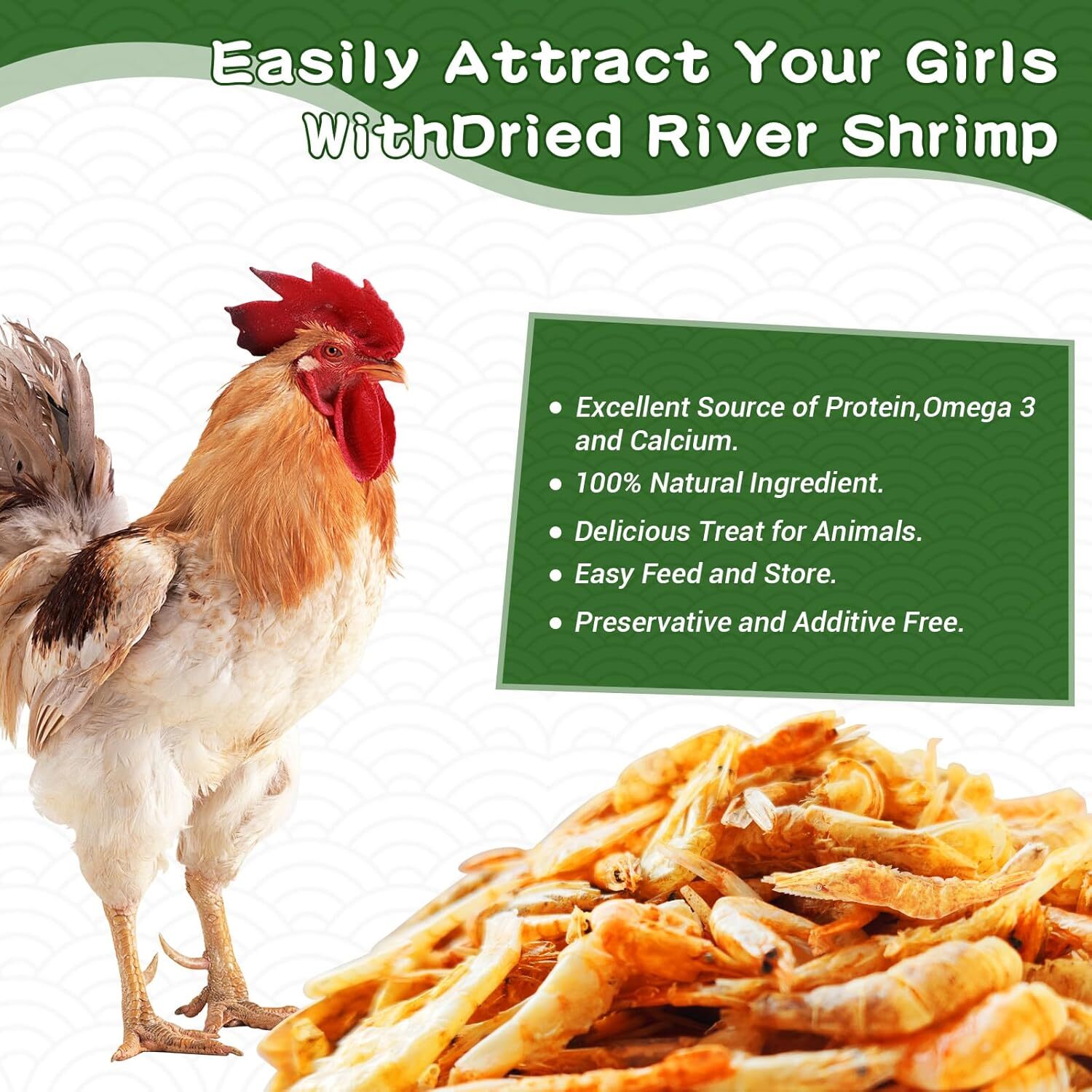 Dried River Shrimp High Protein Freeze Red Dried Shrimp All Natural Bird Food