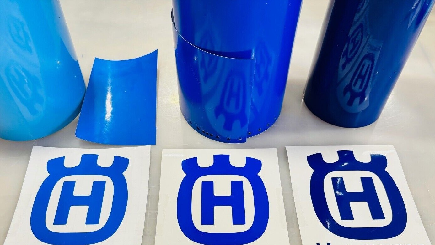 Husqvarna Vinyl Decal (NO TEXT) Many Sizes & Colors - FREE Ship Buy 2 Get 1 FREE