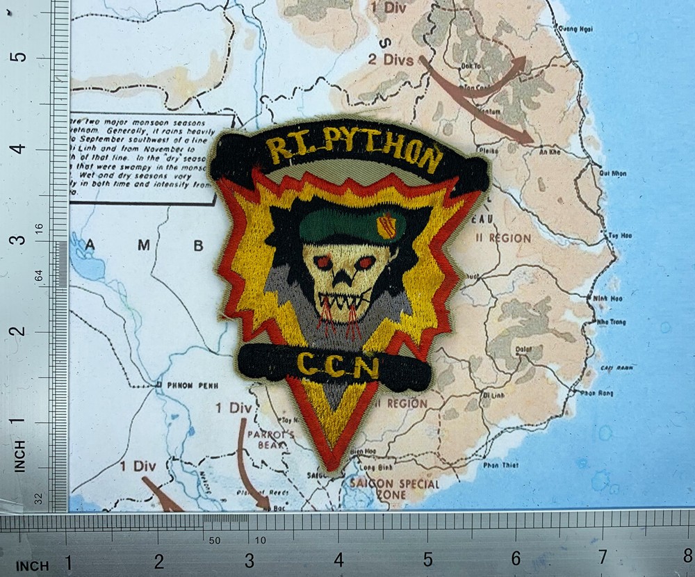 Patch , USSF , 5th SFGrp MACV-SOG , CCN , CCN , CCC , CCS RT PYTHON PATCH , S3