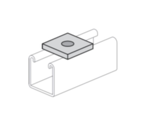 POWER PS-619-1/2 Square Washer 1/2" Durable Construction Even Load Distribution
