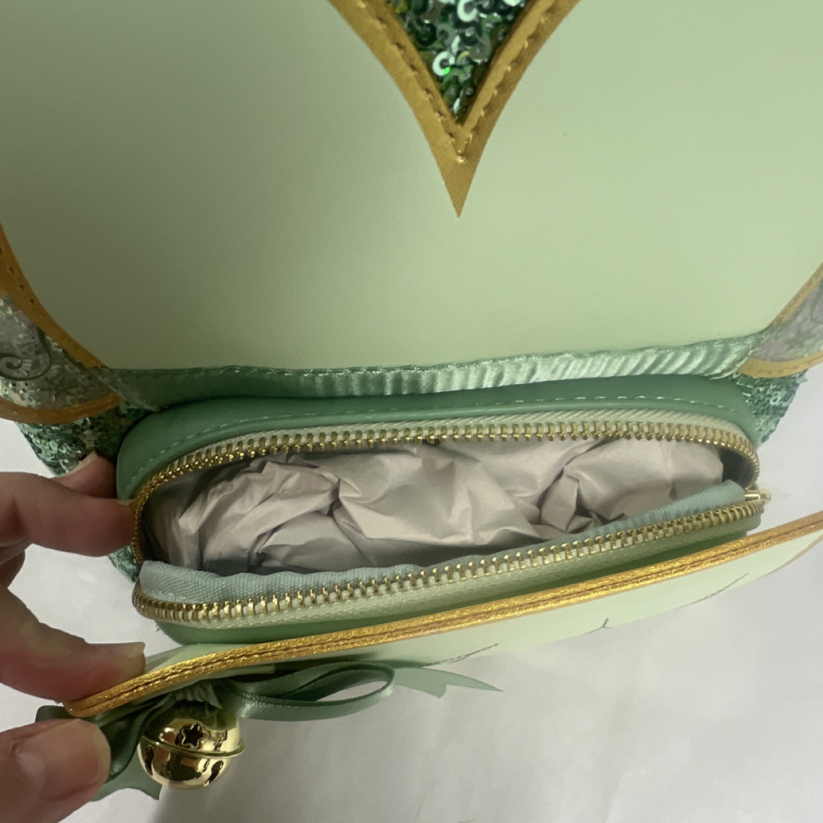 NWT Loungefly Peter Pan Tinker Bell Holiday Cosplay Sequin Mini Backpack