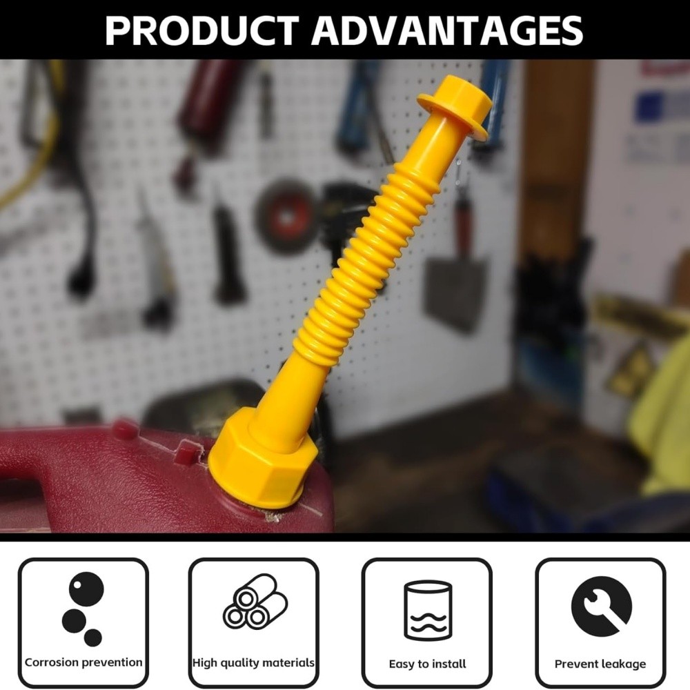 Gas Can Spout Nozzle Vent Kit Replacement for Plastic Gas Cans Old Style Caps