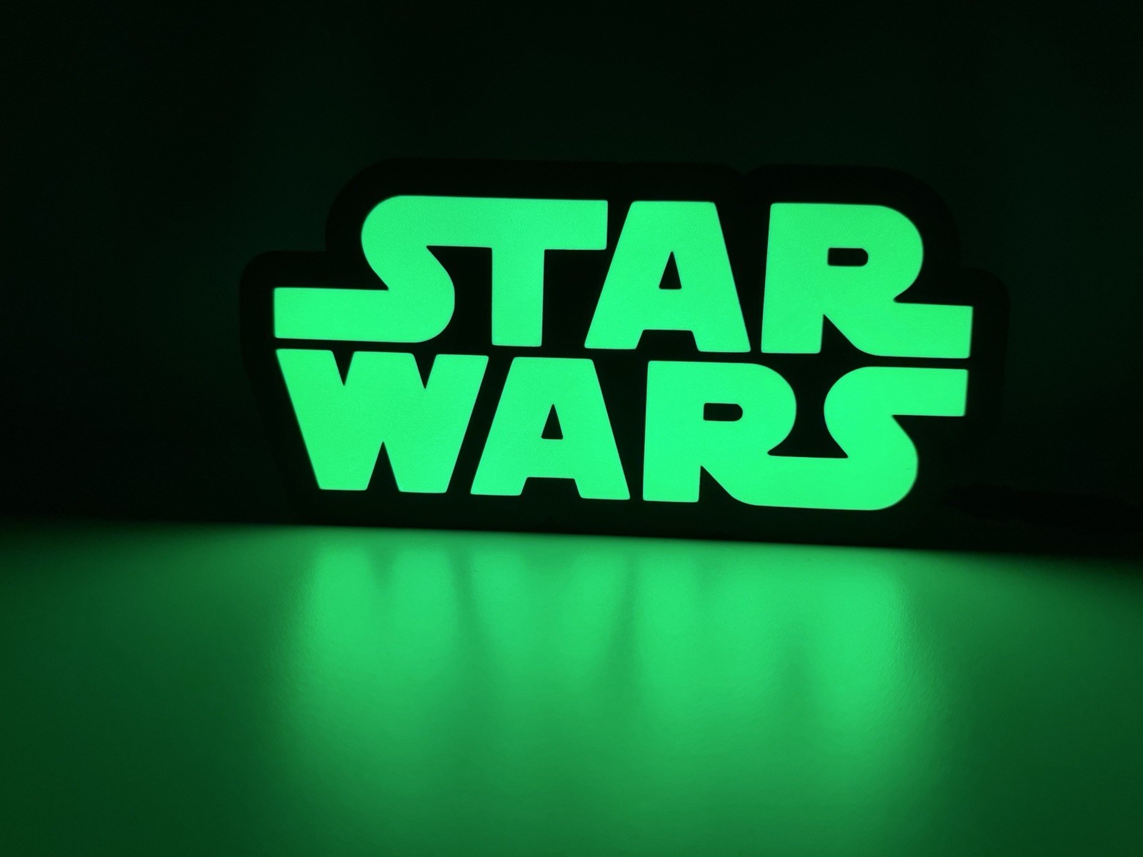 Star Wars RGB MUSIC LED Light Box - 3D Printed with Remote & Holder - Desk Decor