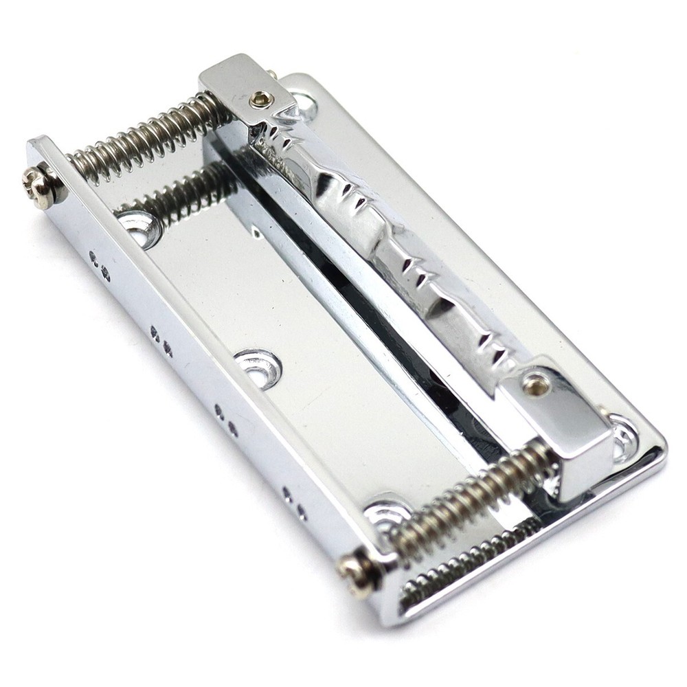 Metal 8 Strings Mandolin Bridge Hardtail Fixed Bridge Replacement Silver