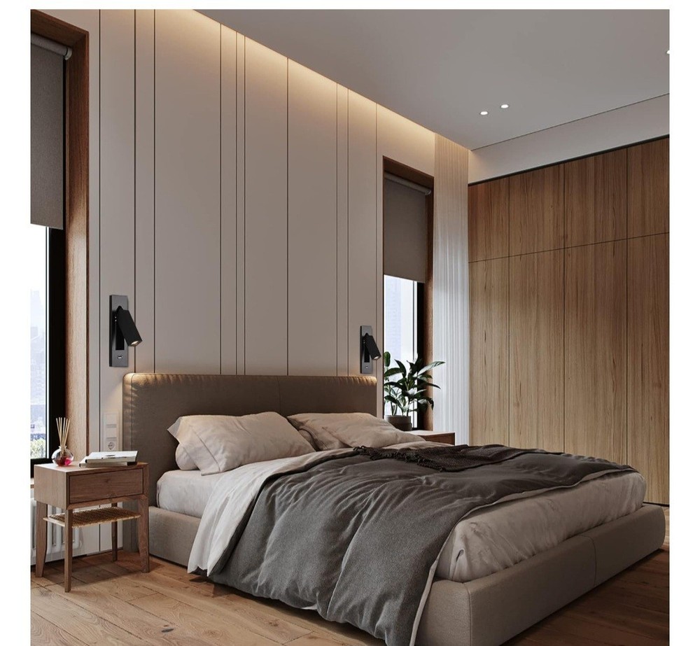 Wall Mounted Reading Light with USB, LED Bedside Reading Light with Switch,...