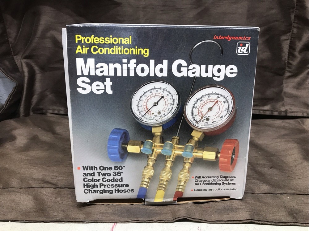 Interdynamics Professional Air Conditioning Manifold Gauge Set