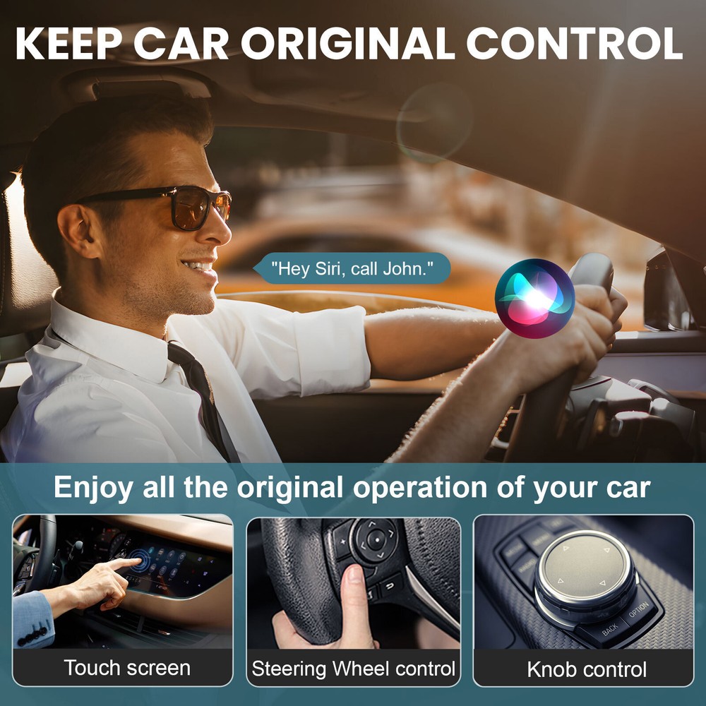 Wireless CarPlay/Android Auto Adapter For Apple Android Wireless Carplay Dongle