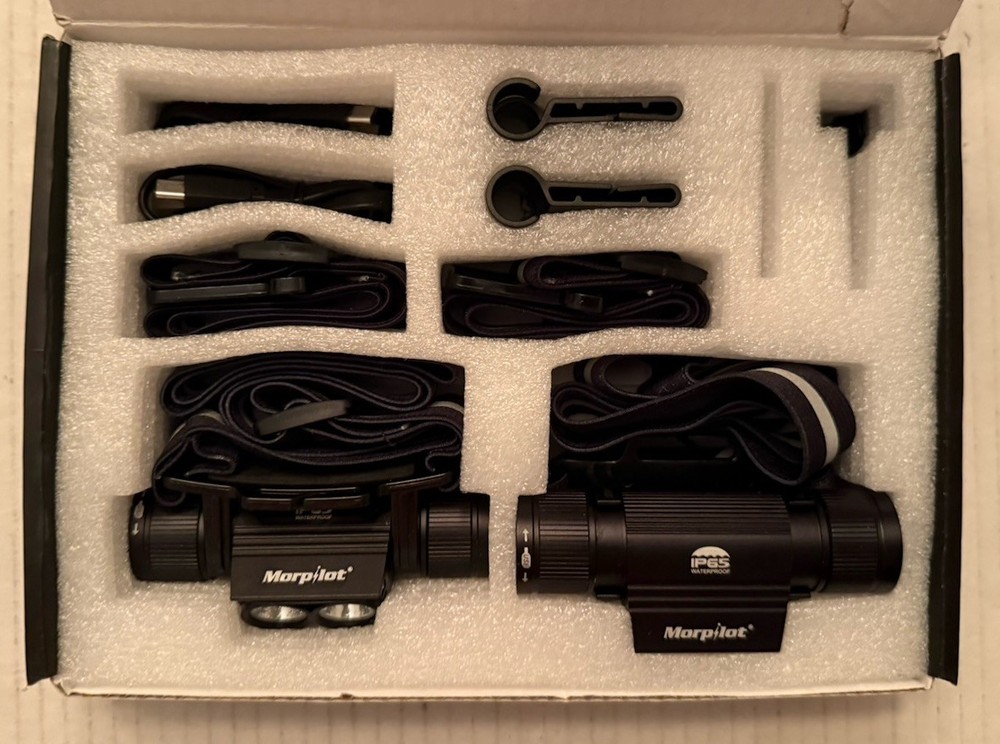 LED Headlamp Rechargeable 2-Pack