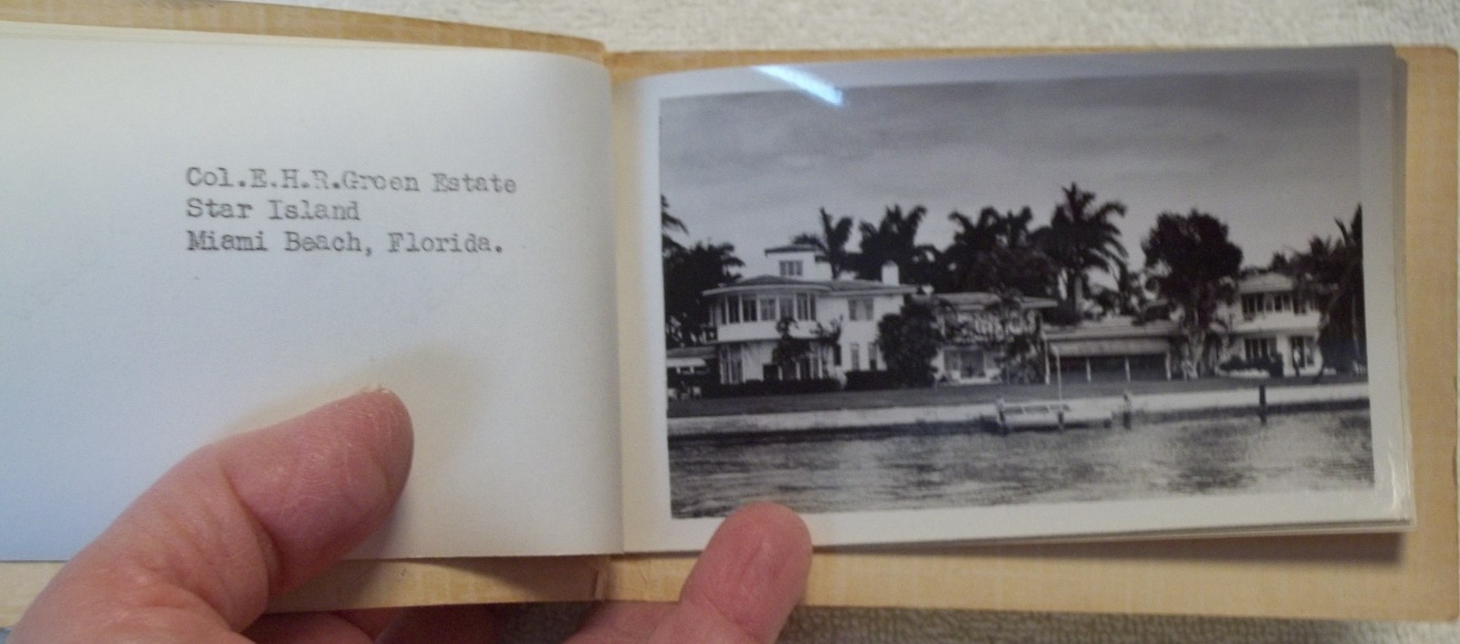 Photo Scenic Route Miss Miami Speed Boats Sightseeing BOOKLET Al Capones Home et