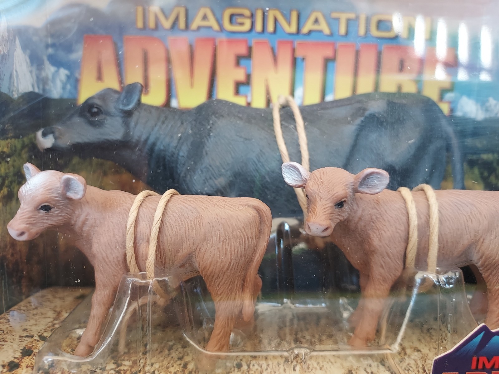 Tree House Kids / Polaris Black Cow With Two Brown Calves - NRFB