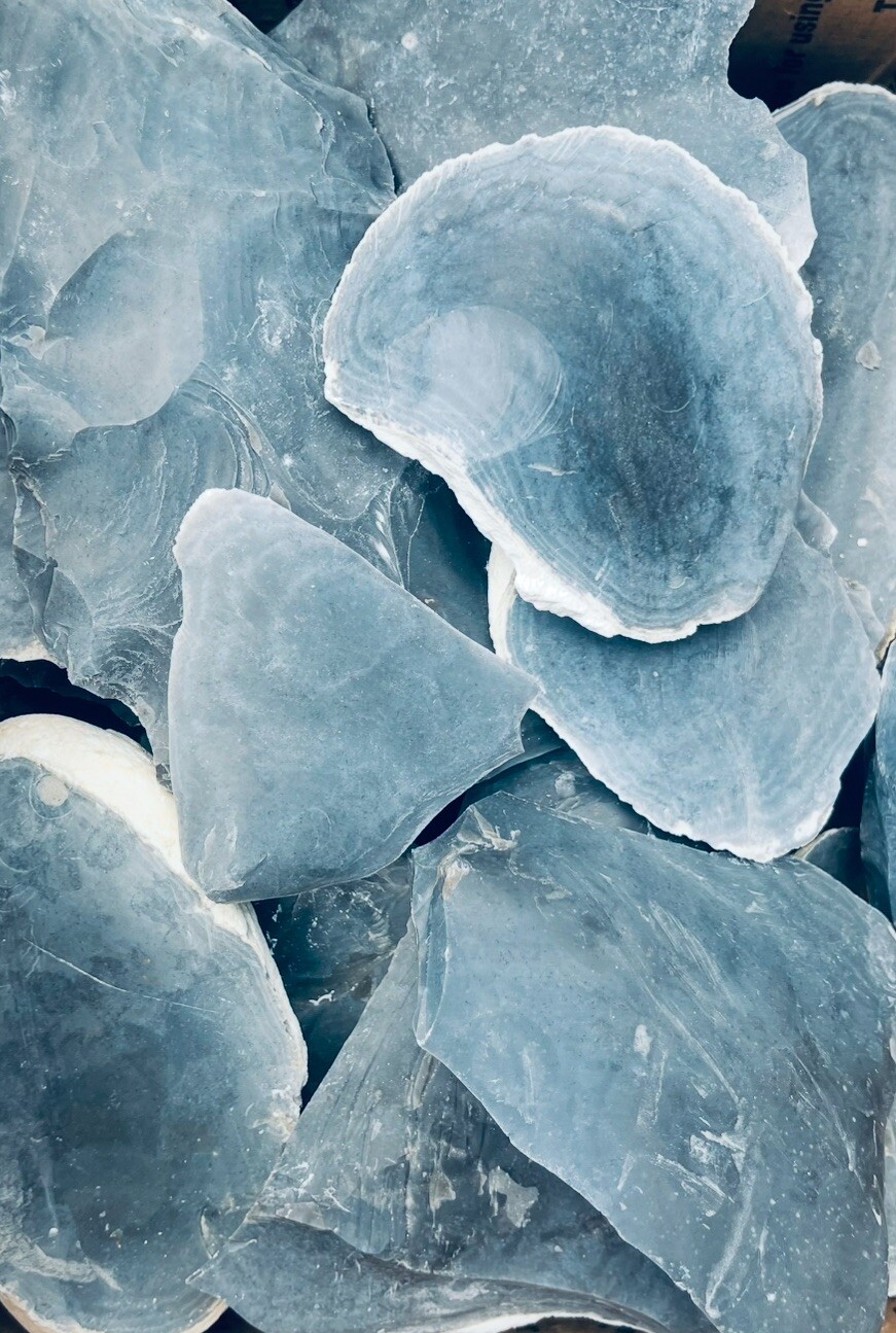 3 Pounds Of High Quality RARE Blue Georgetown Flint (Big Spalls) Flint Knapping