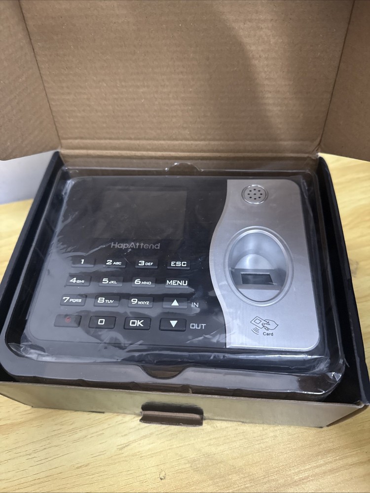 HapAttend Fingerprint Time Clock, H3 Clocking In Machine Automatic Hour