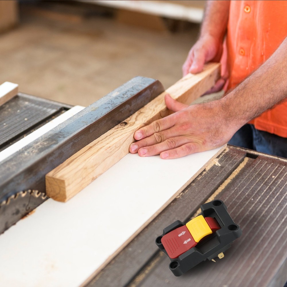 Lockable DPDT Pushbutton Switch 20A Suitable for Various Electric Tools