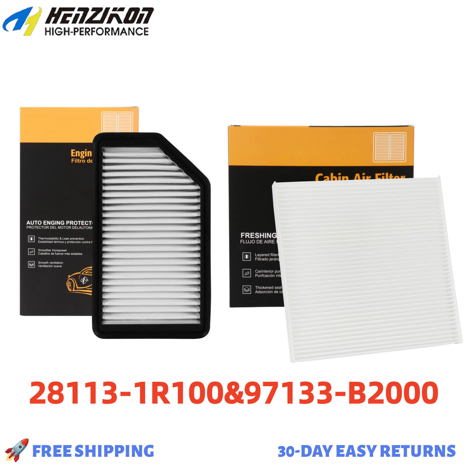 CA11206 AF5206 Engine+Cabin air filter For Kia Soul 2014 - 2019 1.6L 2.0L