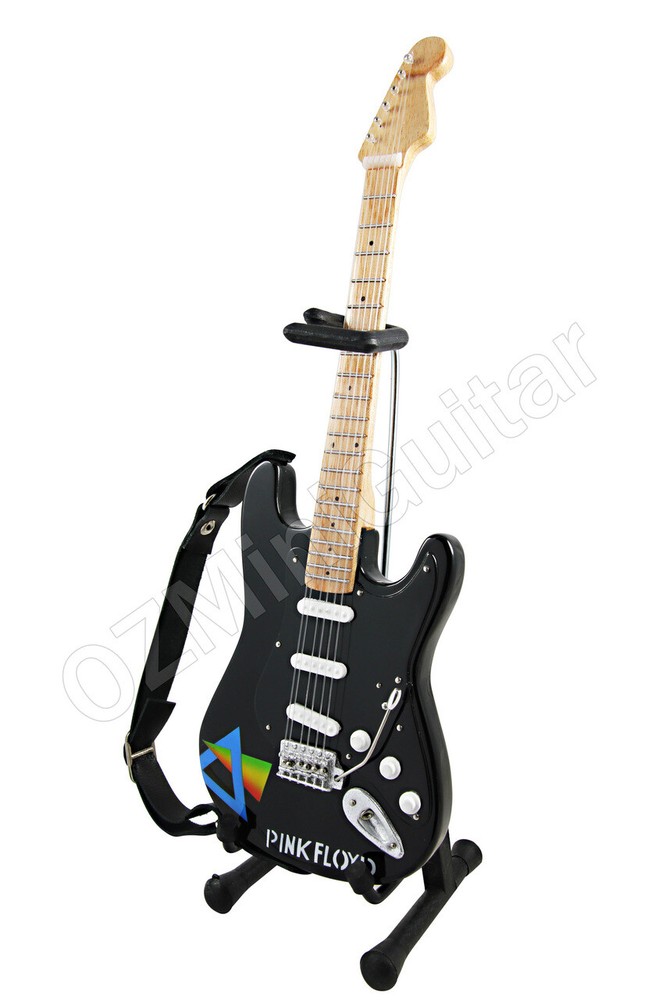 Miniature Guitar Pink Floyd & Strap